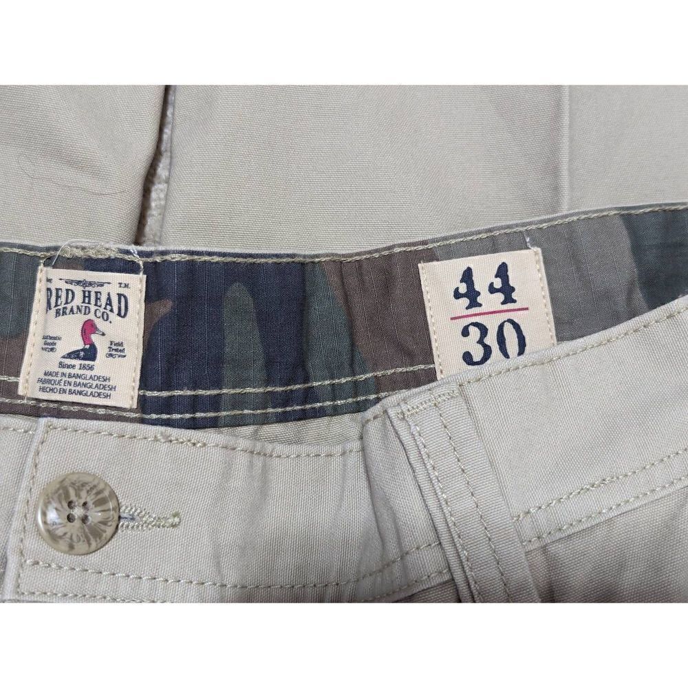 Red Head Brand Co. Men's 44 waist 30 inseam Khaki Casual Flat Front Pants - Picture 4 of 4